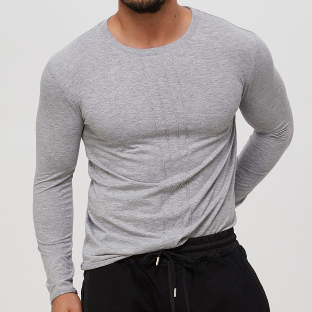 Men's modern long sleeve t-shirts,Tops-Tees. 100 % Great quality Turkish Cotton.